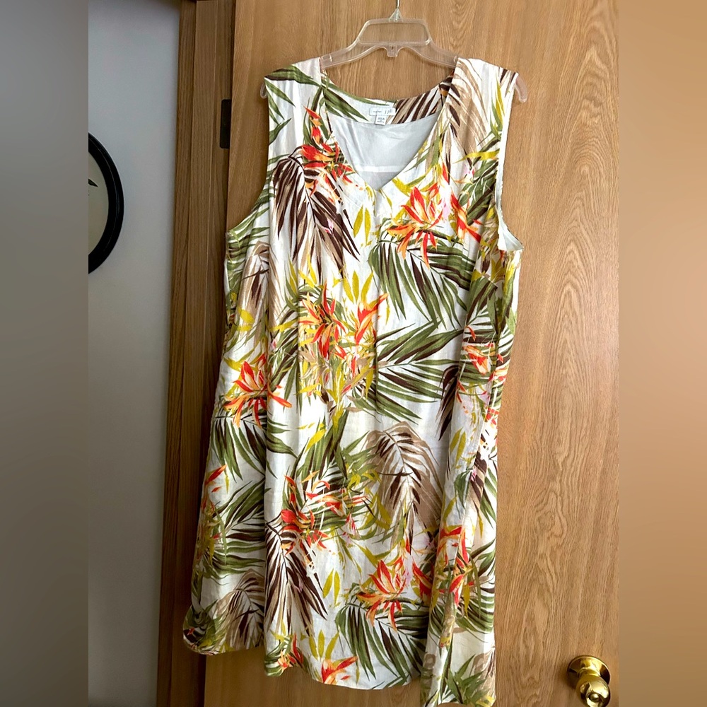 Tropical Sleeveless Dress